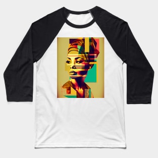 Modern pop art style woman portrait Baseball T-Shirt